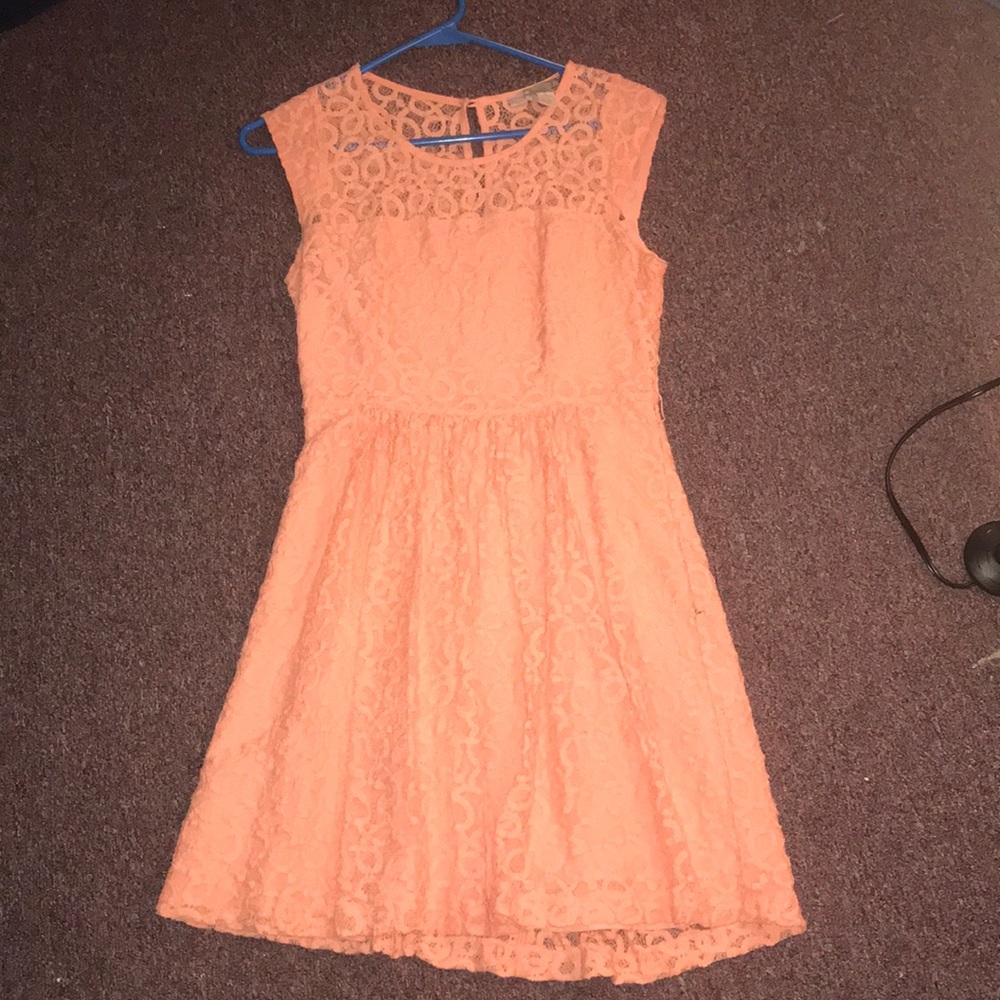 Forever 21 peachy lace dress